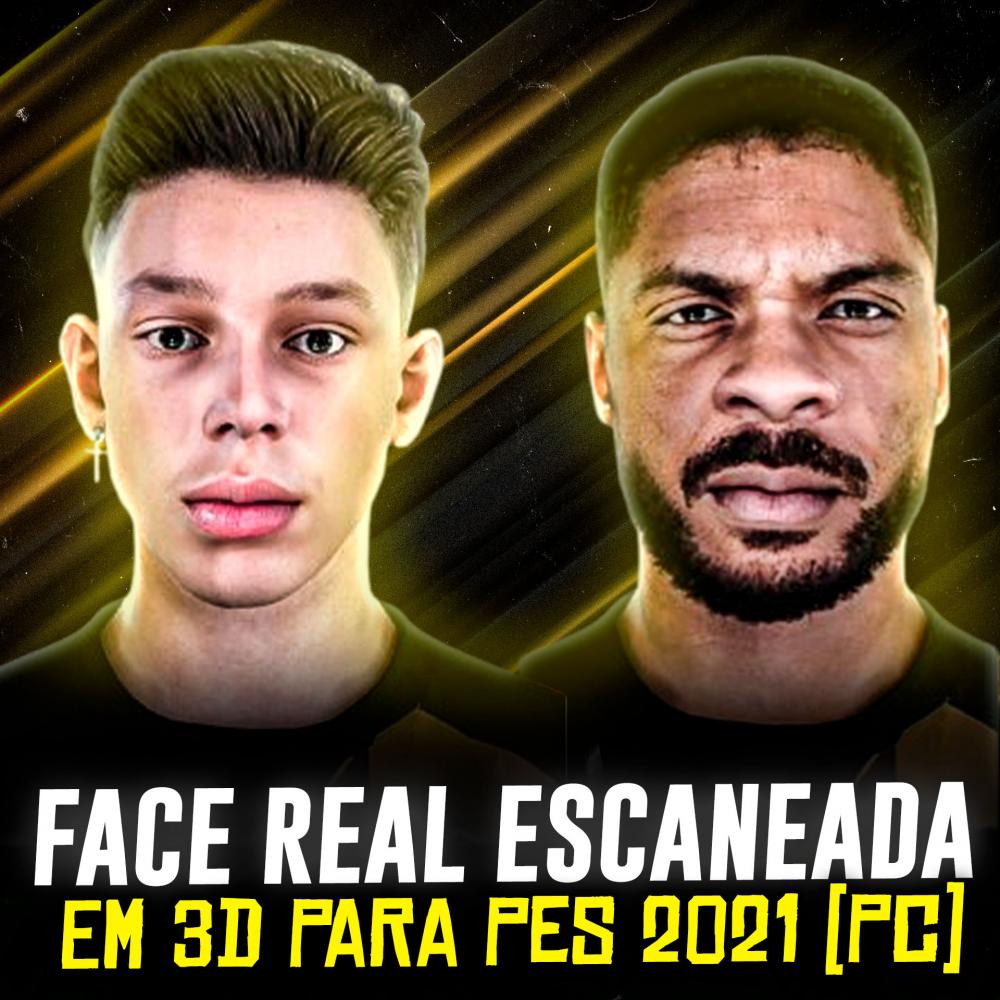 FACE REAL ESCANEADA EM 3D